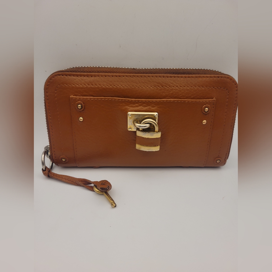 Chloe Paddington Lock Leather Wallet